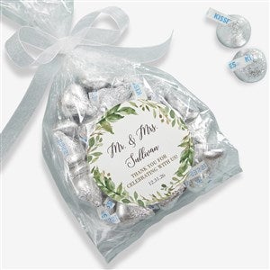 Laurels of Love Personalized Wedding Favor Stickers - 33930
