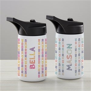 Stencil Name Personalized Double-Wall Vacuum Insulated 14 oz. Water Bottle - 34254-S