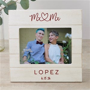 Mx. Title Personalized Wedding Shiplap Picture Frame- 5x7 Horizontal - 34287-5x7H