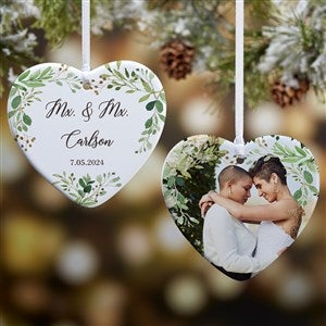 Mx. Title Personalized Wedding Ornament- 3.25