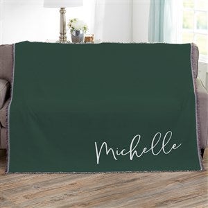 Trendy Script Personalized 56x60 Woven Throw - 34328-A