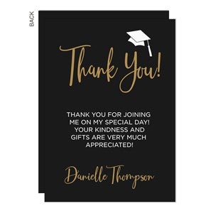 Classic Graduation Personalized Thank You Cards - 34435