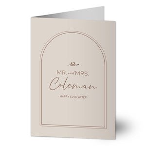 Natural Love Personalized Wedding Greeting Card - 34647