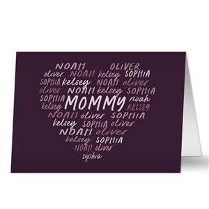 Grateful Heart Personalized Greeting Card- Signature - 34675