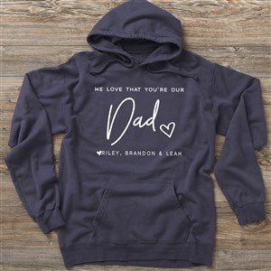 Love That You're My Dad Personalized Hanes® Adult ComfortWash™ Hoodie - 34738-CWHS