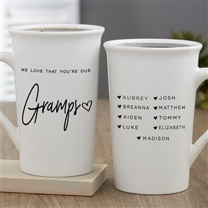 Love That You're My Dad Personalized Latte Mug 16 oz.- White - 34740-U