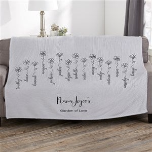 Garden Of Love Personalized 50x60 Plush Fleece Blanket - 34866-F