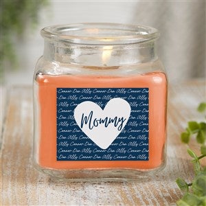Family Heart Personalized 10 oz. Pumpkin Spice Candle Jar - 34892-10WC