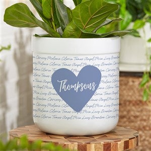 Family Heart Personalized Outdoor Flower Pot - 34900
