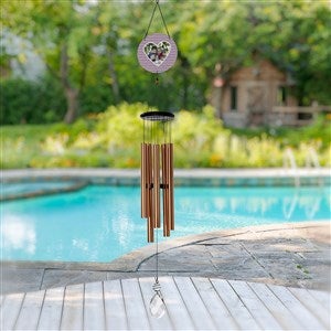 Family Heart Photo Personalized Wind Chimes - 34920