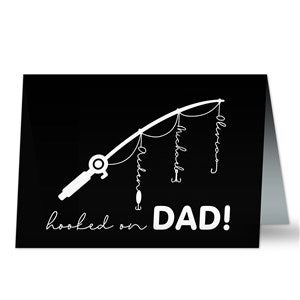 Hooked On Dad Personalized Greeting Card- Signature - 34937