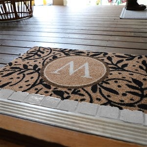 Wisteria Vine Monogram Personalized Colorstar™ Indoor/Outdoor Doormat - 35032D