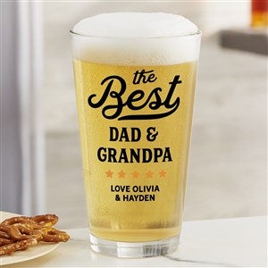 Best Dad Ribbon Personalized 16oz. Pint Glass - 35494-PG