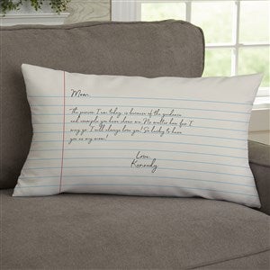 Letter To Mom Personalized Lumbar Throw Pillow - 35499-LB