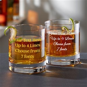 Luigi Bormioli® Write Your Own Custom Printed 14oz. Whiskey Glass - 35539