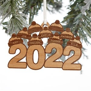2022 Personalized Wood Ornament- Natural - 35547-N