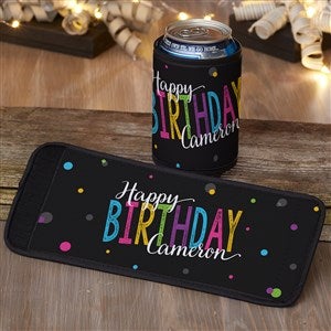 Bold Birthday Personalized Can & Bottle Wrap - 35604