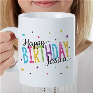 Bold Birthday Personalized 30oz. Oversized Coffee Mug - 35606