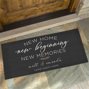 New Home, New Memories Personalized Doormat- 24x48 - 35815-O