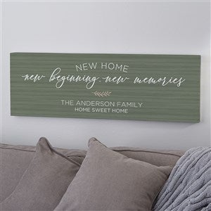 New Home, New Memories Personalized Canvas Print- 12