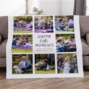 Happy Little Moments Personalized 50x60 Sweatshirt Photo Blanket - 35844-SW