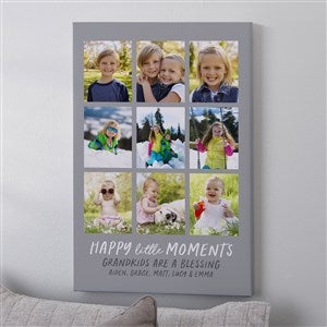 Happy Little Moments Personalized Photo Canvas Print - 16