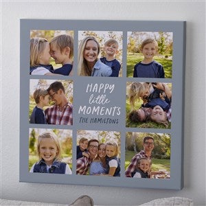 Happy Little Moments Personalized Photo Canvas Print - 20