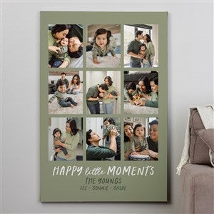 Happy Little Moments Personalized Photo Canvas Print  - 28