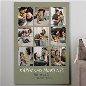 Happy Little Moments Personalized Photo Canvas Print - 32