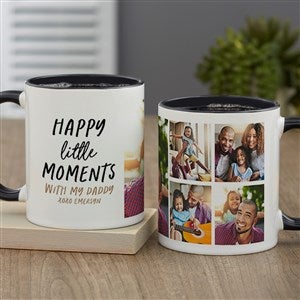 Happy Little Moments Personalized Photo Coffee Mug 11 oz.- Black - 35848-B