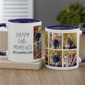 Happy Little Moments Personalized Photo Coffee Mug 11 oz.- Blue - 35848-BL