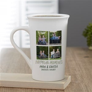 Happy Little Moments Personalized Photo Latte Mug 16 oz.- White - 35848-U