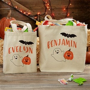 Nuhany Halloween Tote Bag – Cute Canvas Shoulder Bag With Spooky Patterns, 13.8x16.5 Inches - View #10