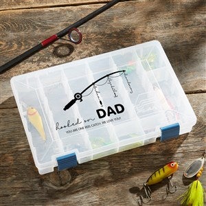 Hooked On Dad Personalized Plano Tackle Fishing Box - 36292