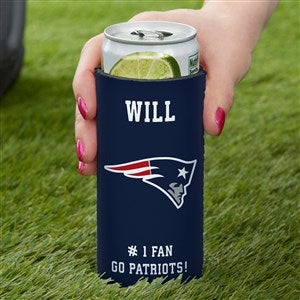 NFL New England Patriots Personalized Slim Can Cooler - 36343