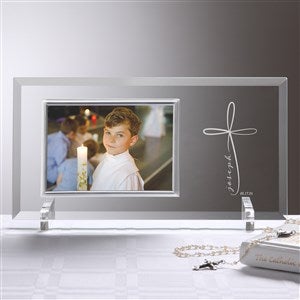 Holy Name Personalized First Communion Glass Picture Frame - 36515