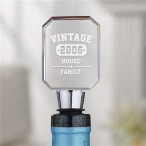 Vintage Birthday Personalized Bottle Stopper - 36553