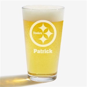 NFL Pittsburgh Steelers Personalized 16 oz. Pint Glass - 36711-PG