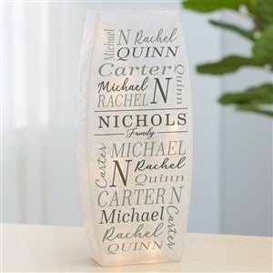 Family Is Everything Personalized Large Frosted Tabletop Light - 36822-L