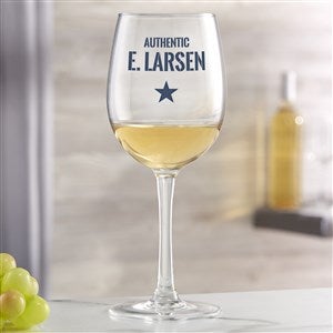 Authentic Custom Printed White Wine Glass - 36951-W