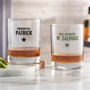 Authentic Custom Printed Whiskey Glass - 36952