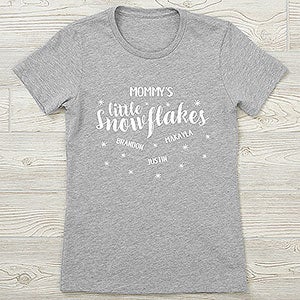 My Little Snowflakes Personalized Next Level™ Ladies Fitted Tee - 37166-NL