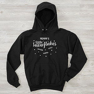 My Little Snowflakes Personalized Hanes® Adult Hooded Sweatshirt - 37167-BHS