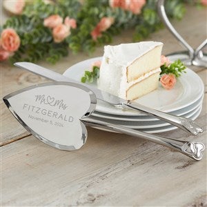 Infinite Love Personalized Wedding Cake Knife & Server Set - 37191