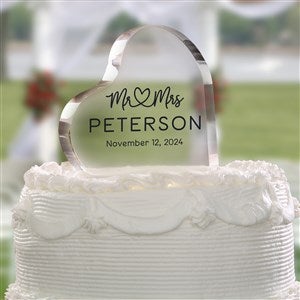 Infinite Love Personalized Wedding Cake Topper - 37193
