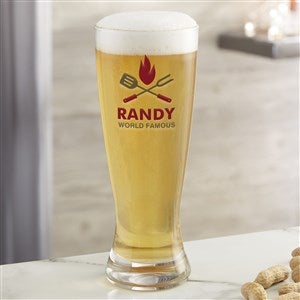 The Grill Personalized Printed 23oz. Pilsner Glass - 37273-P