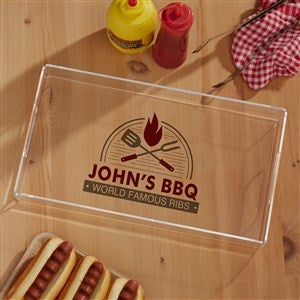 The Grill Personalized Acrylic Serving Tray - 37275