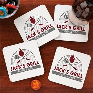 The Grill Personalized Coaster - 37279