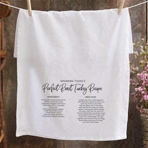 Favorite Family Recipe Personalized Flour Sack Towel - 37282
