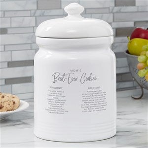 Favorite Family Recipe Personalized Cookie Jar - 37289